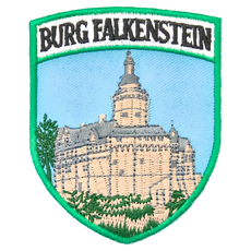 A-ONE 匯旺 德國法爾肯斯泰因城堡地標造型刺繡 No.129 (7.5 x 6 CM), 彩色, 1個