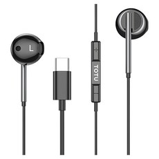 TOTU 拓途 EP-3系列 Type-C耳機 線控耳機 聽歌/通話/麥克風, 黑色