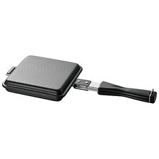 SHIMOMURA 下村工業 日本製雙面吐司烤盤 可拆卸掛鉤 IH爐適用 熱銷, 1個, 無需鍋蓋