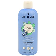 ATTITUDE 艾特優 兒童泡泡浴 3歲以上 藍莓, 473ml, 1瓶