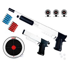 金牌射擊專業套組 空氣手槍+步槍, 1組, 混色