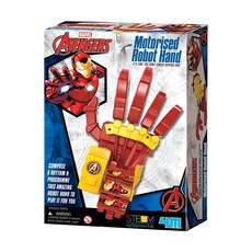 4M STEAM POWERED KIDS 復仇者聯盟 鋼鐵人機械手掌, Red, 1個