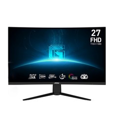 msi 微星 1920 x 1080 曲面電競螢幕 16:9 180Hz, 27吋, G27C3F
