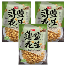 盛香珍 薄鹽花生 全素, 100g, 3包