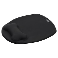 INTOPIC 廣鼎 舒壓護腕鼠墊, 左右手皆適用, 相容於各類滑鼠, 台灣製造, 黑色, 1入
