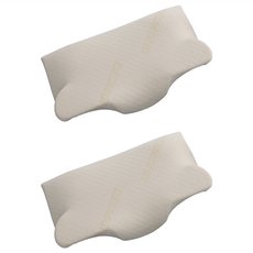 Ishur 伊舒爾 8D蝶形記憶枕，高透氣針織布，含Sanitized山寧泰防蟎抗菌, 67 x 36 x 8~12.5cm, 2個, 白色