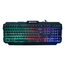 FANTECH 混光多彩燈效薄膜電競鍵盤, 19鍵無衝突設計, Window鍵鎖定, 底部防滑設計, K511