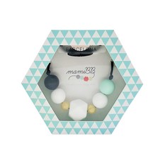 mamiBB 固齒矽膠項鍊 - 配色典雅 安撫寶寶口腔期, Barcelona, 1條