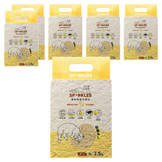 SPARKLES 環保極細豆腐貓砂, 原味, 2.5kg, 7L, 6包