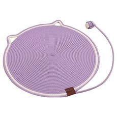 喵汪森林 棉麻貓抓墊, 紫色, 1個