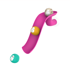 MATCHSTICK Monkey 英國滾滾猴滑水道洗澡玩具套裝, 桃紅色, 1盒