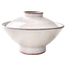 佐和陶瓷 土物V形蓋碗 Set -日本製 陶瓷, 粉引, 1個