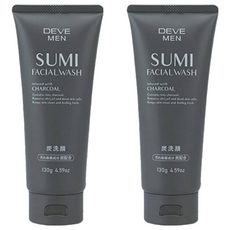 KUMANO 熊野油脂 DEVE去皮脂炭男洗面乳 130g, 2件