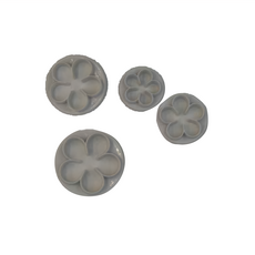 KitchenCraft Sweetly 糖花切模 Set, 4件組, 模長各3cm, 3.8cm, 4.3cm, 5cm, 玫瑰, 1組