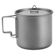 TEMPEST 純鈦梯形手把水杯 550ml, 1個, 灰色