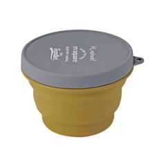m square 矽膠折疊中碗 500ml**, 1個, 芥末黃