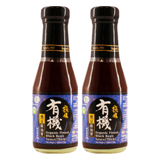 味榮 極釀級有機黑豆醬油膏, 添加有機糯米, 不添加防腐劑與色素, 155ml, 2瓶