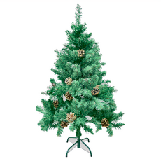 松果弧形葉圓頭樹 附鐵腳座