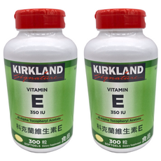 Kirkland 科克蘭 維生素E 350IU 軟膠囊, 300顆, 2罐