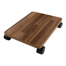 KI WISH 居家生活 主機架 附車輪 E1合成板 台灣製造, 木紋色, 1個