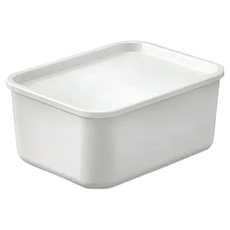 IRIS OHYAMA 愛麗思歐雅瑪 可堆疊附蓋收納盒組 FTB-29 7L, 白色, 6個