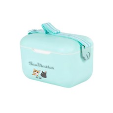 A&R 吾家有貓之馬卡色系戶外手提/肩背保溫保冷箱, 藍色, 21L