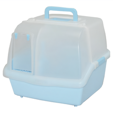 IRIS OHYAMA 愛麗思歐雅瑪 砂不漏貓便盆, 青色, 1個