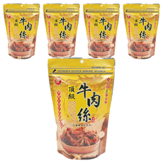 進發 頂級牛肉絲 台灣著名特產, 150g, 5包