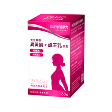 悠活原力 大豆萃取 異黃酮 + 蜂王乳膠囊, 570mg, 60顆, 1盒