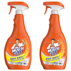 Mr Muscle 威猛先生 廚房清潔劑噴槍瓶 超強效溶油 輕鬆去垢、無需用力刷、除菌, 500g, 2瓶