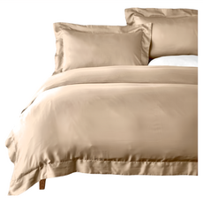 HOLA 和樂家居 PALETTE 300織素色天絲被套 單人, 彌月咖