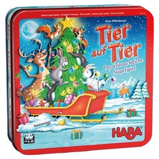 SWAN PANASIA 新天鵝堡 動物疊疊樂聖誕金字塔鐵盒版 德中版, 多色, 1盒