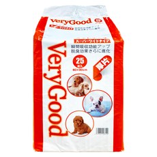 VeryGood 寵物尿布墊 60x90cm 瞬間吸收 除臭效果, 大(60 x 90cm), 25片, 1包