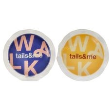 尾巴與我 專屬配件 驅蟲精油掛扣補充包, 天然香茅+薄荷精油 有效防蟲 持續60天, 靛藍色，杏黃色, 1.5ml, 2個