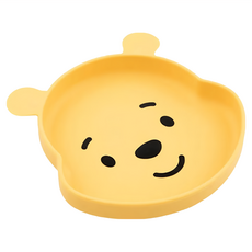 BUMKiNs 白金矽膠餐盤 寶寶的體餐盤組 17.8公分, 單品, 小熊維尼, 1個