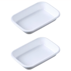 NAKAYA 日本配菜盤 料理盤 XS400ML 2P, 白色, 2個