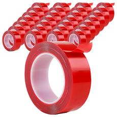 極黏無痕強力膠條 30mm 透明色 - 強力黏貼、無痕不殘膠、適用多種材質, 30捲