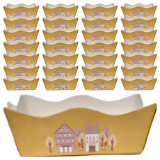 Pimex 慕斯杯 70*70*30mm (城鎮圖案), 100個, 1組