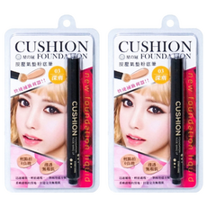 STAR KING 星之冠 按壓氣墊粉底筆 輕點拍 0負擔 薄透無瑕肌, 03 深膚, 2支