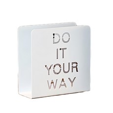 OPUS 東齊金工 一句話經典名言信件架/餐巾架/收納架 LE-sl20(W), 白色, 1個