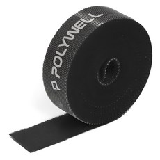 POLYWELL 寶利威爾 魔鬼氈束線帶 PW15-T65-0236 2 x 500cm 黑色, 1捲