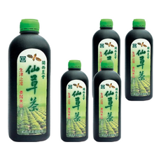 關西鎮農會 仙草茶，生津止渴、開瓶即飲，不含人工甘味料、色素、防腐劑，老少皆宜, 960ml, 5瓶