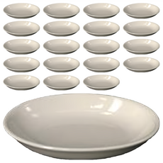 TATUNG 大同磁器 4吋橢圓型調味碟 20入組 - 單色簡約，餐桌美學, 單色, 1組