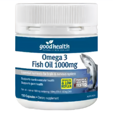 goodhealth 深海純淨DHA&EPA魚油膠囊 Omega 3魚油 1000mg EPA180mg+DHA120mg 無腥味 可咬破食用, 150顆, 1罐