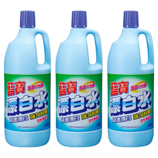 藍寶 清香漂白水，快速漂白 強力殺菌, 1.5L, 3瓶