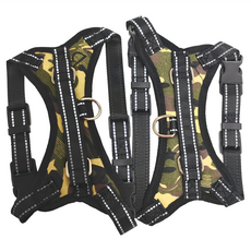 防爆衝馬鞍式寵物胸背帶 迷彩 XS, 2個
