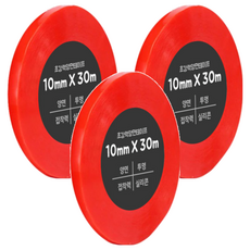 Dada 強力雙面膠帶 10mm x 30m, 透明, 3捲