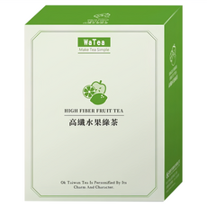 歐可茶葉 高纖水果綠茶 - 享受清新水果風味, 30g, 7包, 1盒