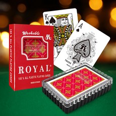 ROYAL 樂友 經典兩角防水撲克牌 0.25mm, 紅金色, 1組