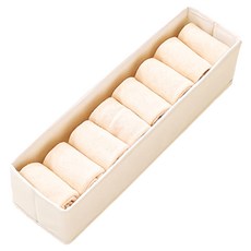 棉麻收納盒 Set, 灰色/米色, PE覆膜+PP板, 40.5 x 10.5 x 10.5cm, 1組